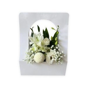 I'M Sorry Purity White Flowers Gift Box