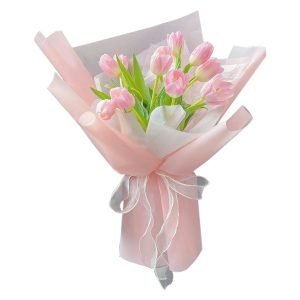 Sweet Pink Tulip Flower Bouquet